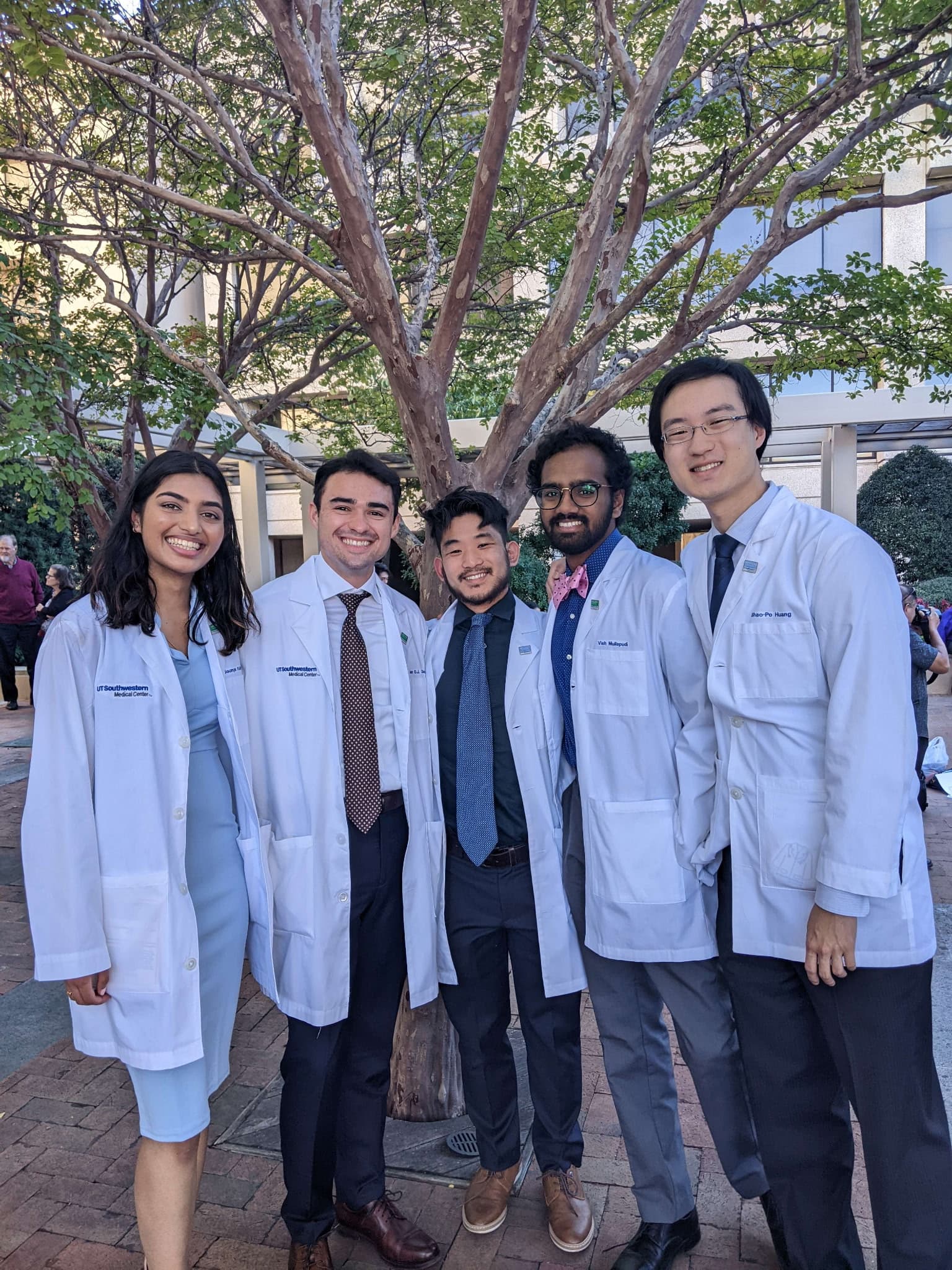 Soumya and Vishruth in medical school